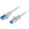 LANBERG patchcord kat.6A FTP LSZH CCA 1m pilkas