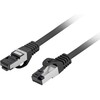 PATCHCORD KAT.8.1 S/FTP LSZH CU 3M JUODA FLUKE PASSED LANBERG