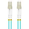FIBER OPTIC PATCHCORD MM LC/UPC-LC/UPC DUPLEX 3.0MM OM3 50/125 LSZH 0.5M AQUA LANBERG