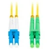 FIBER OPTIC PATCHCORD SM LC/APC-LC/UPC DUPLEX 3.0MM LSZH G657A1 1M GELTONAS LANBERG