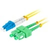 Lanberg FO-LUSA-SD11-0010-YE PATCHCORD ŚWIATŁOWODOWY SM LC/UPC-SC/APC