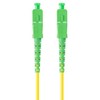 LANBERG Šviesolaidinis pataisas SM SC/APC-SC/APC Simplex 3.0mm LSZH G657A1 0.5m Geltonas