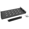 Lanberg lentyna 19'' spintelėms 350/450/600/800/1000mm 1U juoda