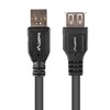 LANBERG CA-USBE-15CU-0018-BK extension cable USB 2.0 AM-AF 1.8m juodas