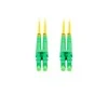 LANBERG šviesolaidinis patchcord SM LC/APC-LC/APC dvipusis 1m LSZH g657a1 3.0mm geltonas