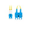 LANBERG šviesolaidinis laidas SM SC/UPC-LC/UPC dvipusis 1m LSZH g657a1 3.0mm geltonas