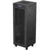 LANBERG Rack spintelė 19 laisvai stovinti 32U 600x600 plokščia pakuotė su tinklelio durelėmis LCD juodas