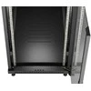Ant grindų pastatoma stelažo tipo serverio spintelė - 19 colių 22U 600x1200mm - juoda - stiklinės durys - Lanberg FF01-6222-12B