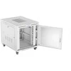 Laisvai pastatoma stelažinė spintelė 19" 15U 800x1000 pilkos perforuotos durelėmis LCD Lanberg (plokšta pakuotė)