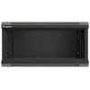 Lanberg prie sienos montuojama rack spintelė 19" 4U 540x350 juodos stiklinės durys