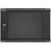 SZAFA INSTALACYJNA RACK WISZĄCA 19" 6U 540X350 Juoda DRZWI PRZESZKLONE LANBERG (FLAT PACK)