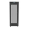 LANBERG FF01-8227-23BL laisvai pastatomas stovas 19 colių savaime surenkamas plokščias paketas 27U/800x1200mm juodas tinklinės durys LCD