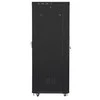 LANBERG FF01-8227-23BL laisvai pastatomas stovas 19 colių savaime surenkamas plokščias paketas 27U/800x1200mm juodas tinklinės durys LCD