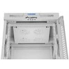 LANBERG laisvai pastatoma stelažinė spintelė 19/15U 600x600 stiklinių durelių LCD plokščias komplektas pilkas V2