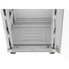 LANBERG laisvai pastatoma stelažinė spintelė 19/15U 600x600 stiklinių durelių LCD plokščias komplektas pilkas V2
