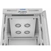 LANBERG laisvai pastatoma stelažinė spintelė 19/15U 600x800 stiklinių durelių LCD plokščias komplektas pilkas V2