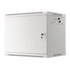 LANBERG sieninė spintelė 19 colių 9U 600x450 plieninės durys pilkas flat pack