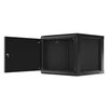 LANBERG sieninė spintelė 19 colių 9U 600x600 plieninės durys pilkas flat pack