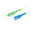 LANBERG šviesolaidinis patchcord SM SC/APC-SC/UPC simplex 2m LSZH g657a1 3.0mm geltonas