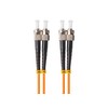 FIBER OPTIC PATCHCORD MM ST/UPC-ST/UPC DUPLEX 3.0MM OM2 50/125 LSZH 5M ORANŽINĖ LANBERG