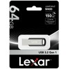 Lexar | Flash Drive | JumpDrive M400 | 64 GB | USB 3.0 | Juodas/Pilkas