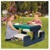 Little Tikes mėlynas ir žalias vaikų pikniko stalas sodui