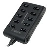 LOGILINK UA0125 LOGILINK – 10 prievadų USB2.0 šakotuvas su jungikliu ON / OFF