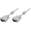 LogiLink VGA duomenų kabelis 1,8 m 2xferitas, rutulinis