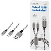 LogiLink Kabelis USB2.0 A/M arba micro USB + USB-C, 1,2m