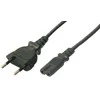 LogiLink Prisijungti | Maitinimo laidas | CP092 | Juodas Euro kištukas (CEE 7/16) | IEC 60320 C7 jungtis