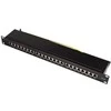 LOGILINK NP0061 LOGILINK- Patch Panel 19 montavimas Cat.6A STP 24 jungtys, juodos