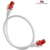 MACLEAN MCTV-301W Maclean MCTV-301W Patchcord UTP cat6 Kabelio kištukas-kištukas 1m baltas