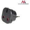 MACLEAN MCE72 Maclean MCE72 Plug Adapteris UK to EU juodas