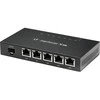 Maršrutizatorius „Ubiquiti EdgeRouter X“, 5 prievadai, SFP, gigabito, pasyvus PoE, Juodas ER-X-SFP / UBI-ER-X-SFP