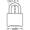 Master Lock Spynelė MasterLock M178EURD; 57 mm