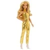 Mattel BARBIE madistė aukso spalvos kostiumu (HRH19)