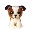 TY pliušas – Beanie Boos – Hugo The Brown/Baltas Dog (įprastas) (TY36396)