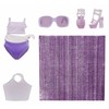 Rainbow High Swim &amp; Style Violet Pur lėlė (507314/120377)