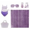 Rainbow High Swim & Style Violet Pur lėlė (507314/120377)