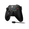 Microsoft Xbox Series belaidis valdiklis su USB-C kabeliu (Carbon Juodas)