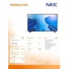 Monitorius NEC MultiSync E438 43" 4K komandų centras Ekranas