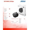 Kietasis diskas MSI DATAMAG 20GBPS 2TB išorinis SSD diskas USB Type-C USB 3.2 Gen 2x2 Juodas