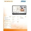 Monitorius MSI PRO MP161 E2U - 60Hz | Full HD | 15.6'' | IPS | 4ms