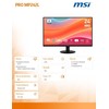 Monitorius MSI PRO MP242L/23,8''  /100 Hz /Full HD / IPS /16:9/ 1 ms/