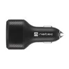 NATEC automobilinis įkroviklis Coney 2x USB 1x USB-C PD 3.0 84W QC3.0