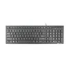 Natec | Klaviatūra | Discus 2 Slim | Standard | su laidu | US | Juodas