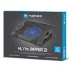 NATEC DIPPER 2 laptop cooling pad 43.9 cm (17.3") 650 RPM Juodas
