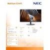 NEC Monitorius SHARP E244FL-BK 24 colių LCD LED - 1920x1080 USB-C LAN DP HDMI
