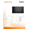 Monitorius NEC MultiSync E438 43" 4K komandų centras Ekranas