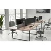 NEOMOUNTS NERO TRIPLE FLAT SCREEN DESK MOUNT (TELEFONO LAIKIKLIS + GREITO TVIRTINIMO SPAUSTUVAS/ANGA)